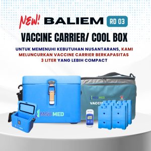 Vaccine Carrier RD 03 alat penyimpanan vaksin 2–8°C